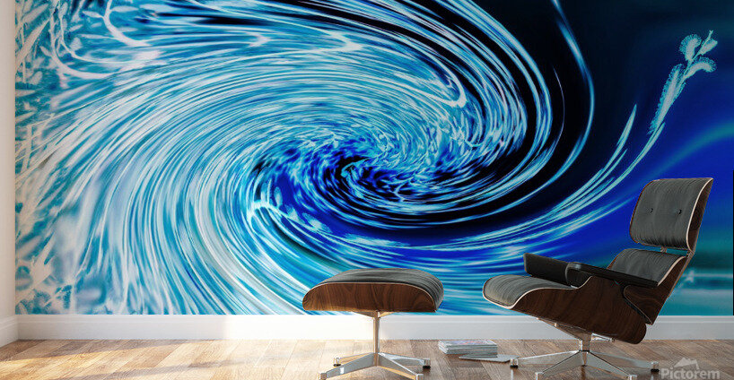 Blue Ice Wall Murals