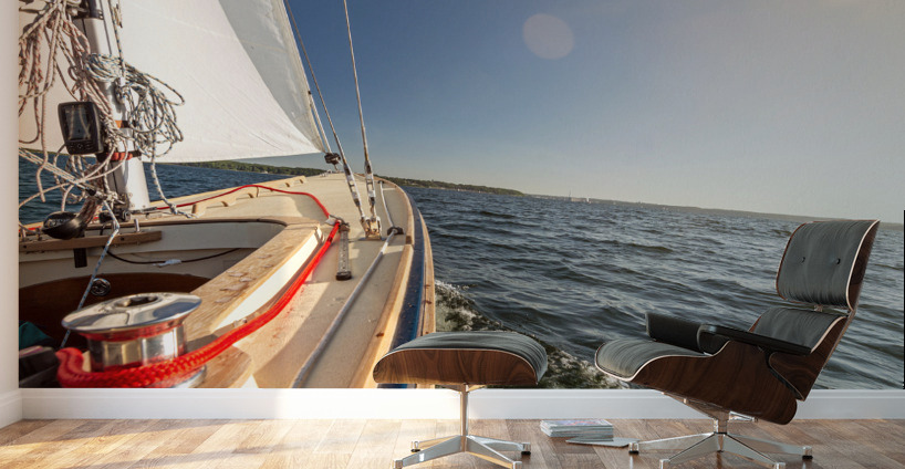 Sailing on the Baltic Sea Wall Murals
