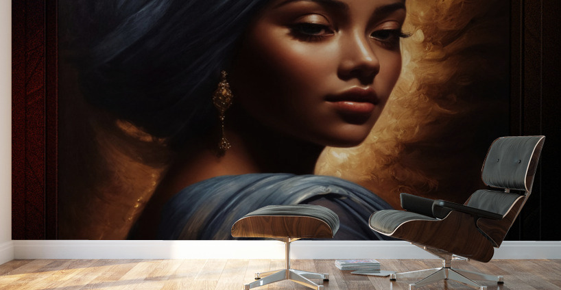 Portrait Of Xzandia Beautiful AI Concept Art by Xzendor7 Impression murale