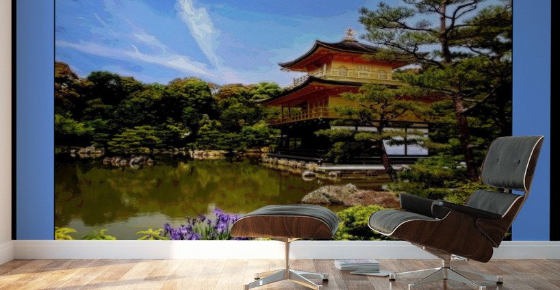 GOLDEN PAGODA IN KYOTO JAPAN A1 Wall Murals