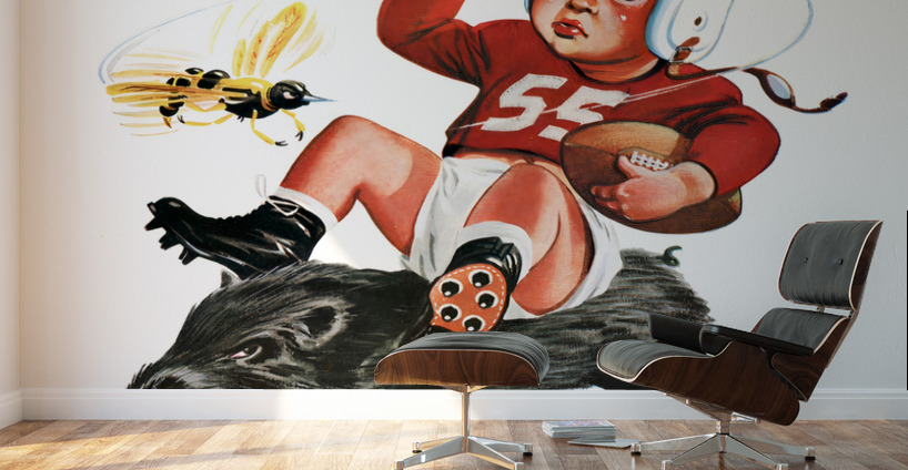 1955 Cotton Bowl Georgia Tech vs. Arkansas Wall Murals