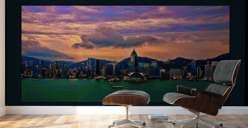 SUNRISE OVER HONG KONG Wall Murals
