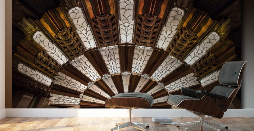 Stained Glass Burst of Deco Impression murale