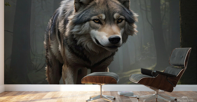 Realistic Wildlife Encounter Photography Wall Murals