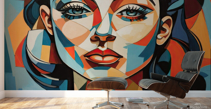 Picasso-esque Portraiture Dynamic art Wall Murals