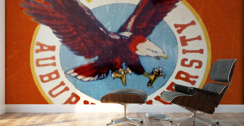 Vintage Auburn University Throwback Art Wall Murals