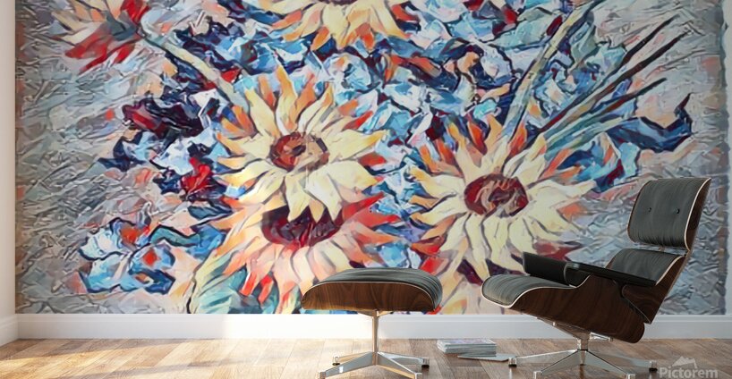 Flower Van Gogh oil painting dig impressionist  Wall Murals