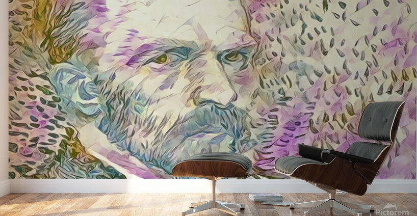 van gogh self portrait 1887 dig watercolor Wall Murals