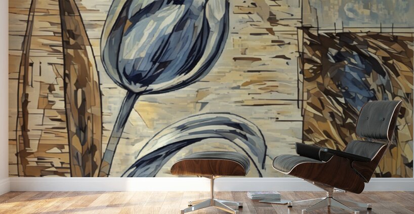 ArtXcl 160 Tulip painting Wall Murals