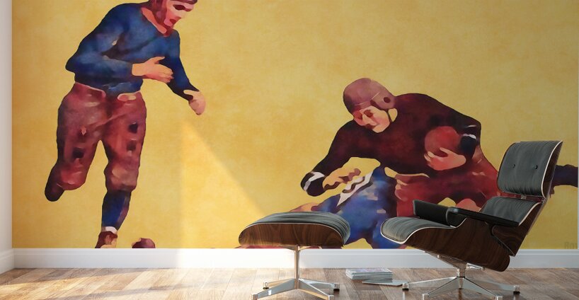 1920 Gridiron Action Wall Murals