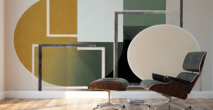 Modern Art in Muted Colors Wall Murals