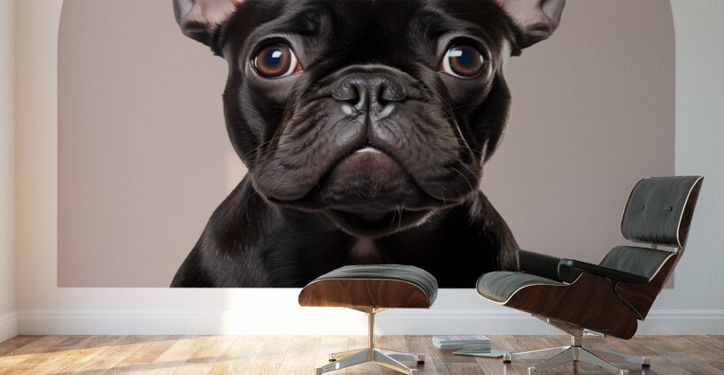 French Bulldog Informative Poster Wall Murals