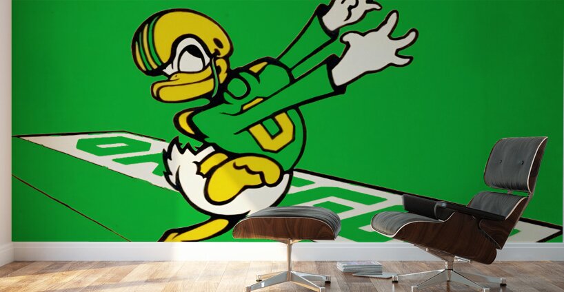 Oregon Duck Throwback Cartoon Art Wall Murals