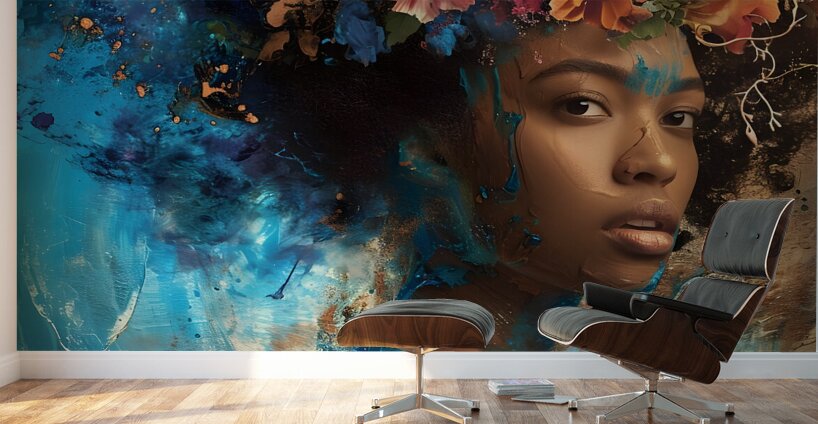 Flower Woman 9 Impression murale