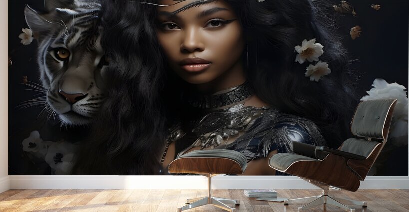 The Tiger Lady 2 Wall Murals