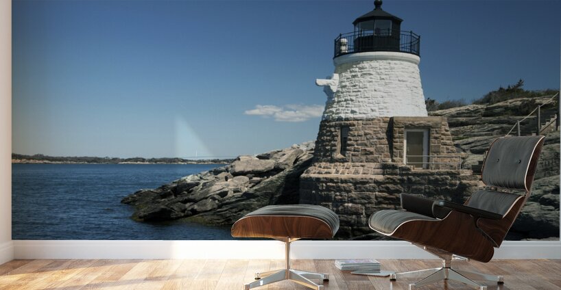 Castle Hill Lighthouse on Narragansett Bay in Rhode Island Wall Murals