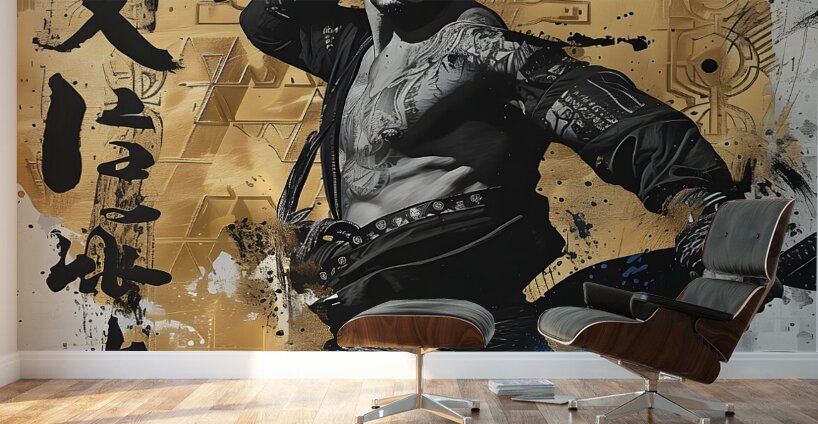 Op Art Soldier 3 Wall Murals