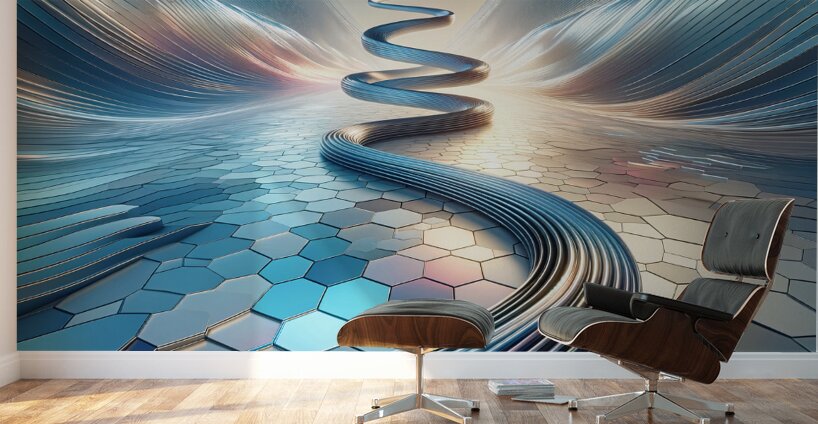 Spiriling Futurity Wall Murals