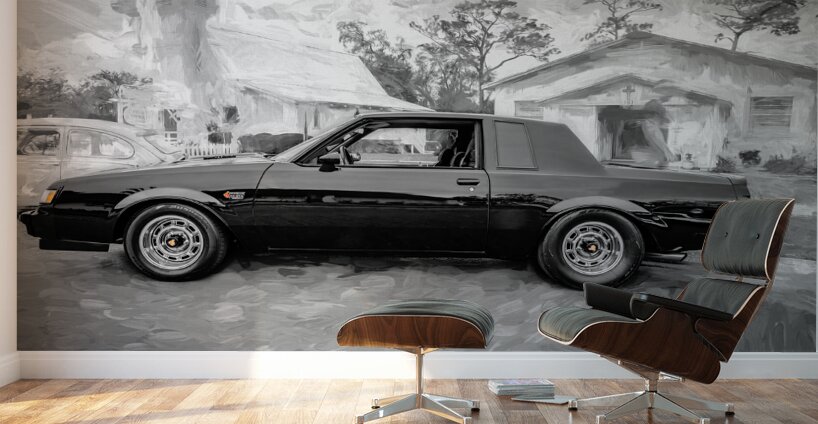 1988 Black Buick Grand National X 20 Wall Murals