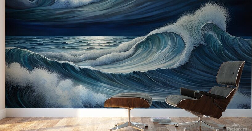 waves storm sea Wall Murals
