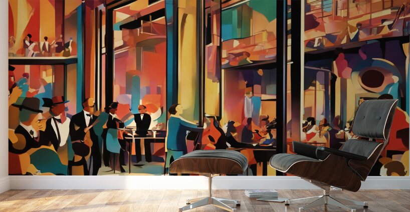Jazz Music Night Wall Murals