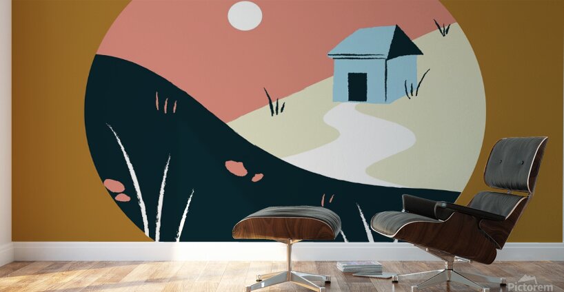 ellipse design background poster Wall Murals