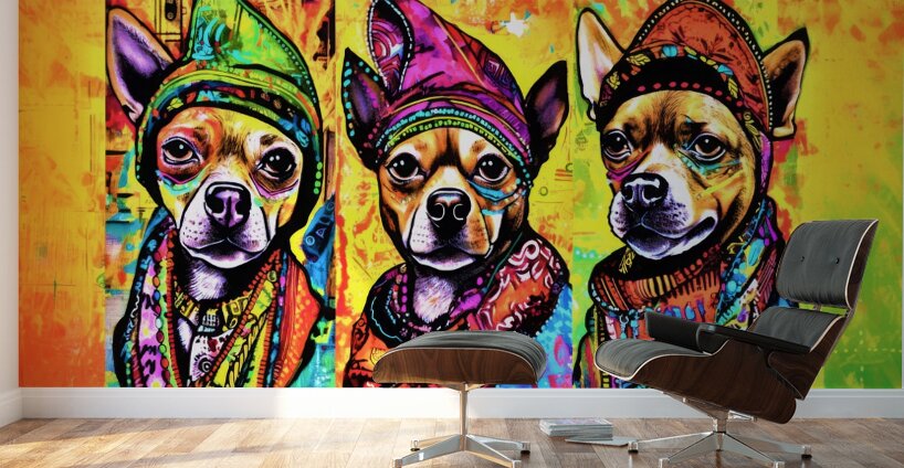 Mexican Chihuahuas Wall Murals