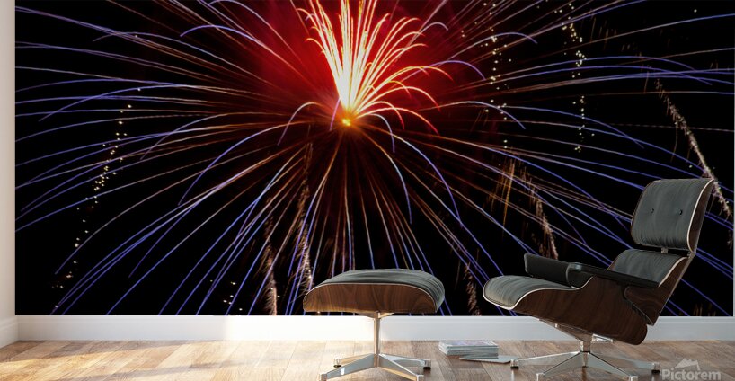 Bleeding fire Wall Murals