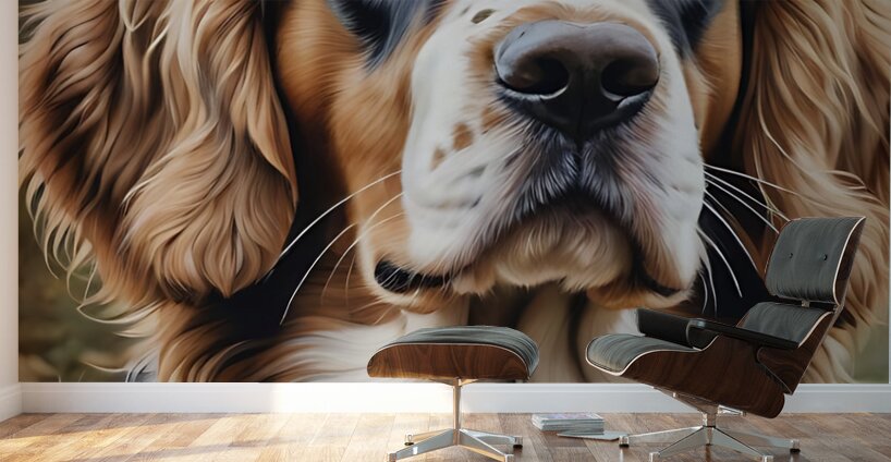 Dog portrait 2 Wall Murals