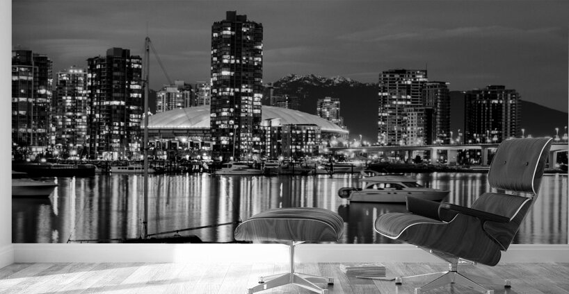 vancouver skyline toward yaletown  horizontal 329 Wall Murals