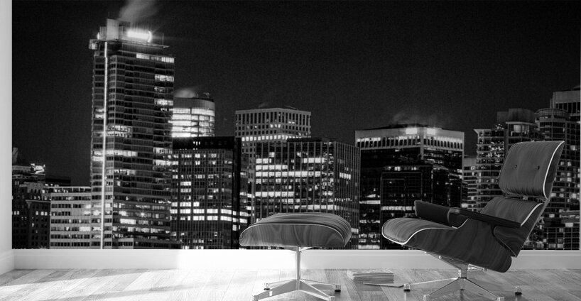 vancouver skyline at night from stanley park  hor Wall Murals