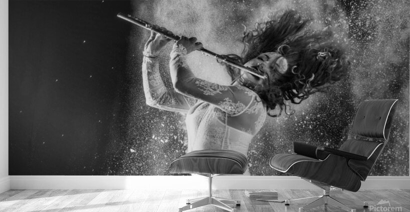 Photo shoot with Internationally acclaimed flutist and rock climber Nina Wall Murals