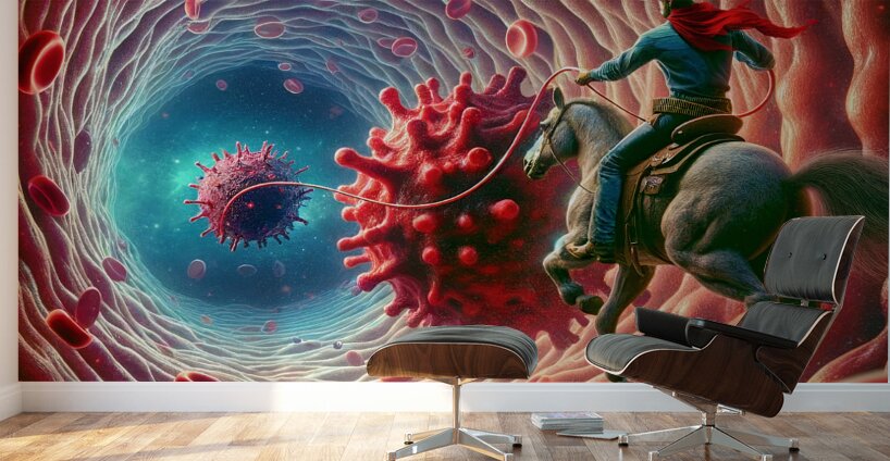 COVID Cowboy Wall Murals