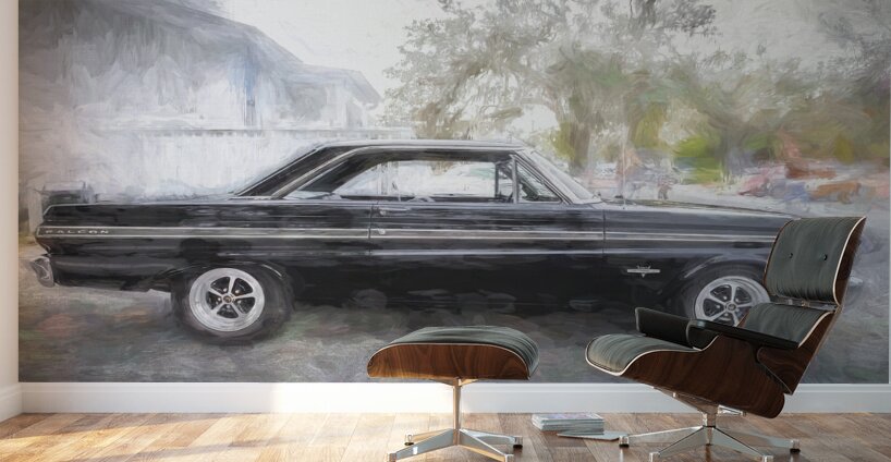 1965 Black Ford Falcon Sprint X2 2 Wall Murals