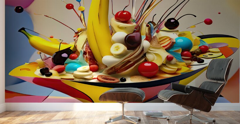 BANANA SPLIT BOAT Impression murale