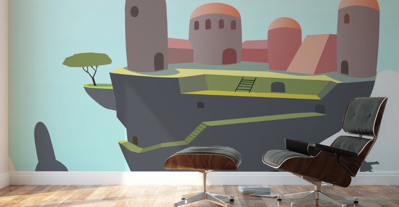 1c floatworld png Wall Murals