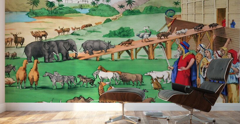 1899 noahs ark arthc tunison Wall Murals