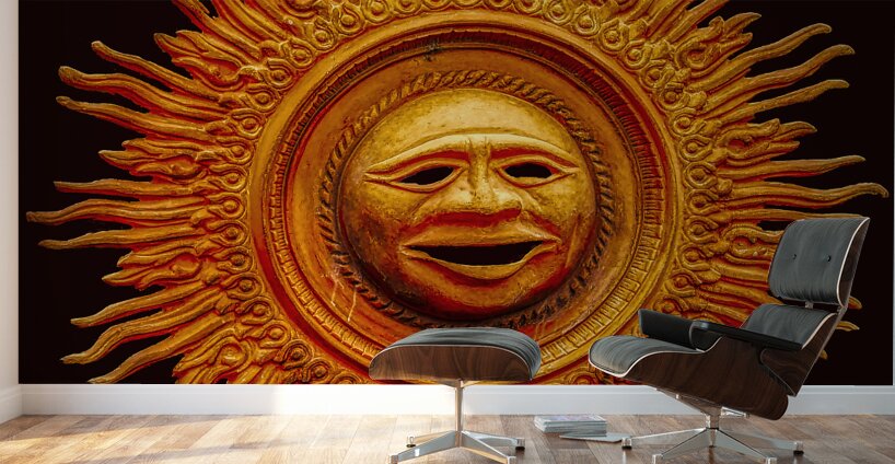Aztec Sun Wall Murals