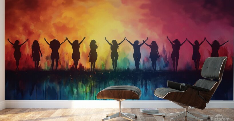 Close-up of a pretty red-haired girl with freckles evocative an Wall Murals