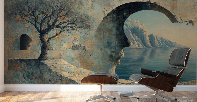 Surrealism intimacy and stillness Wall Murals