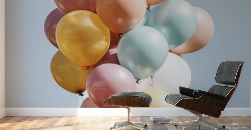 In a mesmerizing display of colors a dynamic wave-shaped spiral Wall Murals