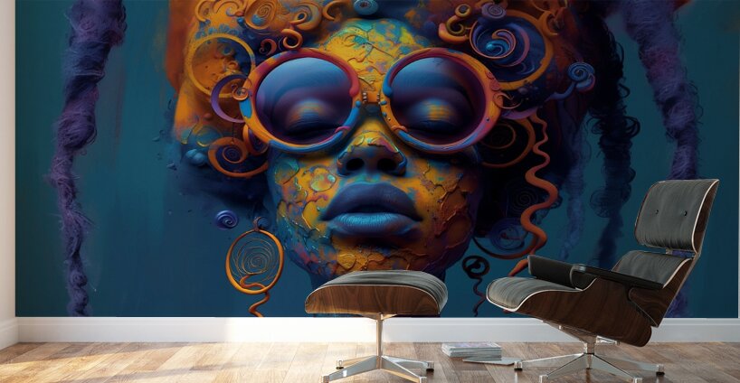 Colorful Amber Wall Murals