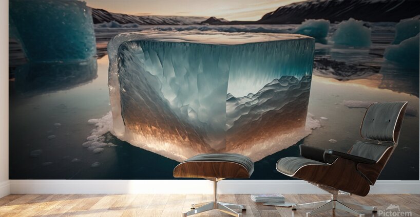 In the arctic there are mineral materials to be exploited unkno Wall Murals
