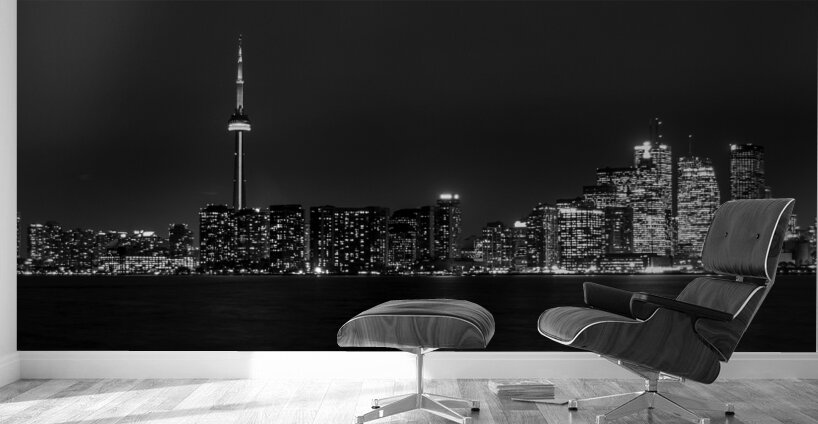 downtown toronto canada skyline at night  horizon Wall Murals