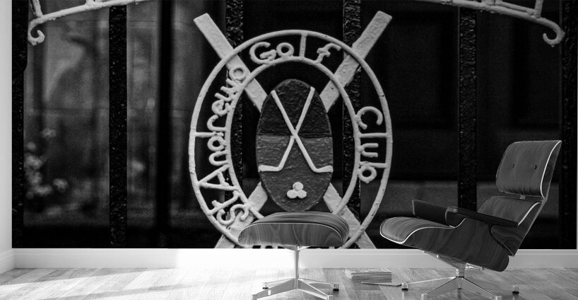 members olnly gate st andrews golf club  square 4 Wall Murals