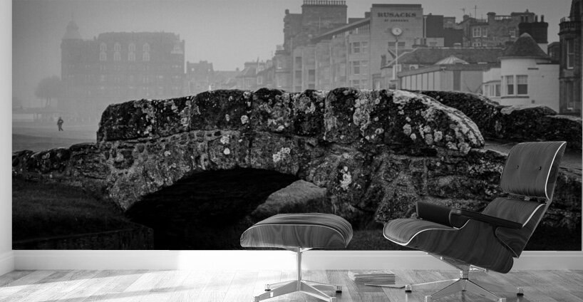 swilcan bridge old course st andrews  panoramic 4 Wall Murals