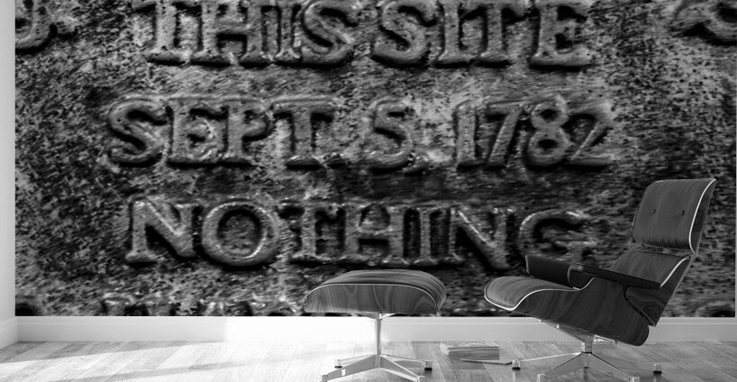 on this site nothing happened  square 4686 Nothin Wall Murals