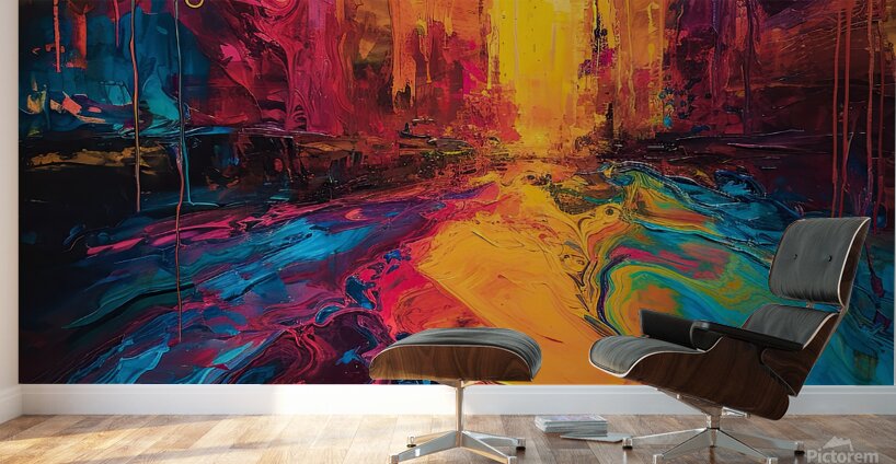 34th Street Sunset Wall Murals