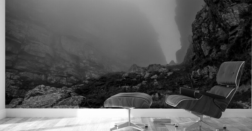 foggy platte klip gorge trail table mountain  hor Wall Murals