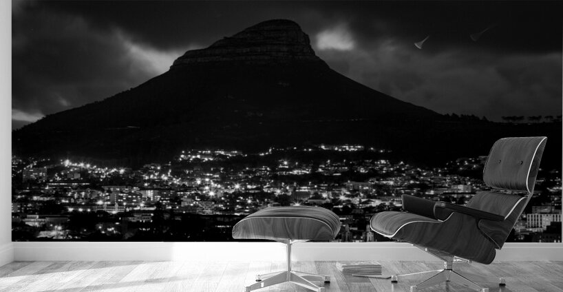 gardens district at lions head at night  panorami Wall Murals